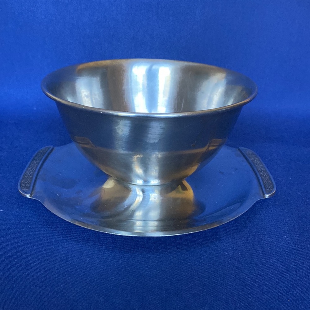 Vintage Oxford Hall Stainless Gravy / Sauce Dish, 1971 Japan, OHX97 Pattern - Picture 2 of 6